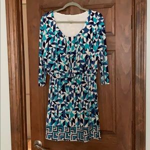 Geometric print dress Donna Morgan size 8